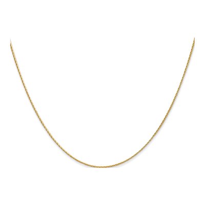 14K Yellow Gold 0.7mm Round Wheat Chain – view 4