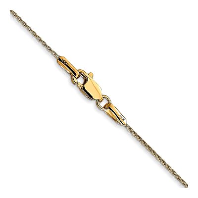 14K Yellow Gold 0.7mm Round Wheat Chain – view 5