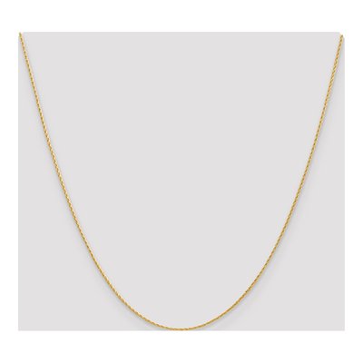14K Yellow Gold 1mm Round Wheat Chain – view 5