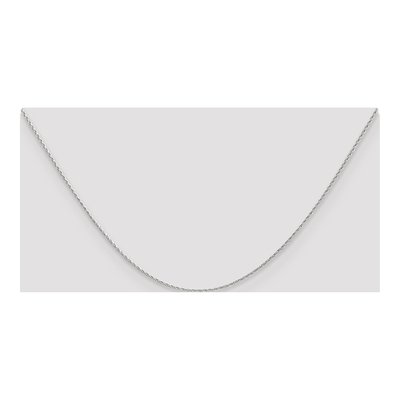14K White Gold 1mm Parisian Round Wheat Chain – view 6