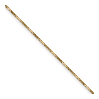14K Yellow Gold 1.15mm Spool Rolo Chain