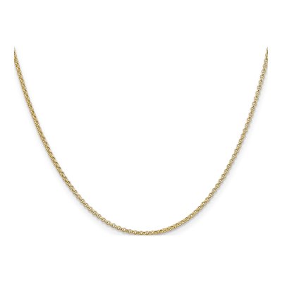 14K Yellow Gold 1.55mm Rolo Chain – view 4