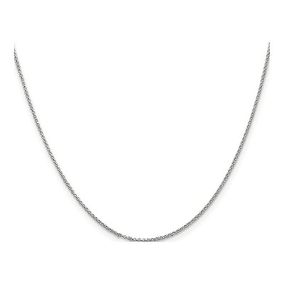 14K White Gold 1.15mm Rolo Chain – view 4