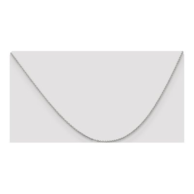 14K White Gold 1.15mm Rolo Chain – view 6