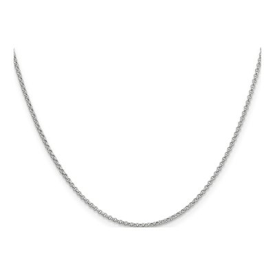 14K White Gold 1.55mm Rolo Chain – view 2