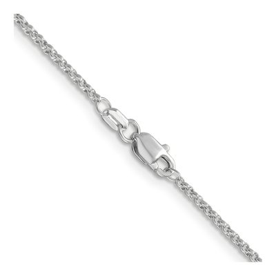 14K White Gold 1.55mm Rolo Chain – view 3