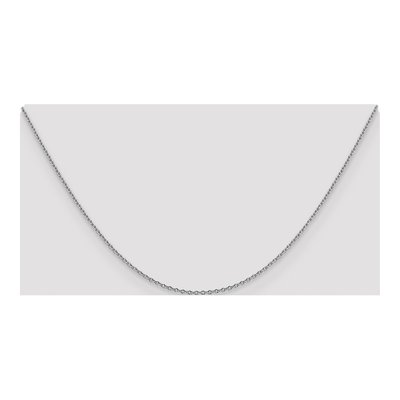 14K White Gold 1.4mm Cable Forzantine Chain – view 5