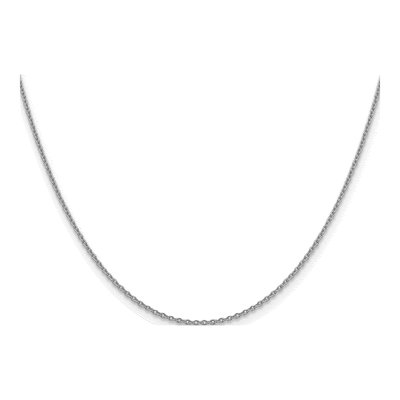 14K White Gold 1.4mm Cable Forzantine Chain – view 3
