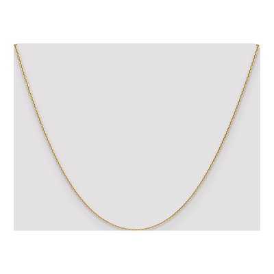 14K Yellow Gold 1.2mm Diamond-Cut Cable Chain – view 4
