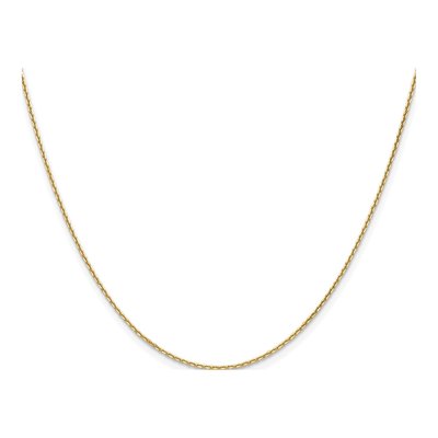 14K Yellow Gold 1.2mm Diamond-Cut Cable Chain – view 2