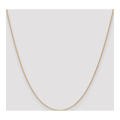 14K Yellow Gold 1.2mm Diamond-Cut Cable Chain – view 4