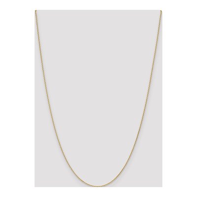14K Yellow Gold 1.2mm Diamond-Cut Cable Chain – view 4