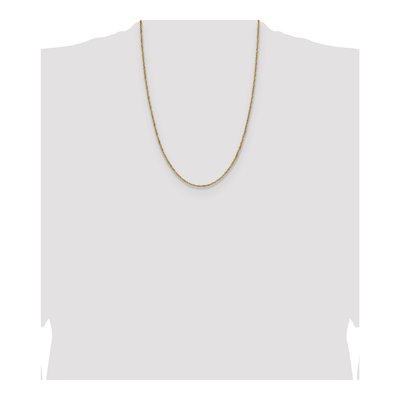 14K Yellow Gold 1.65mm Singapore Chain – view 5