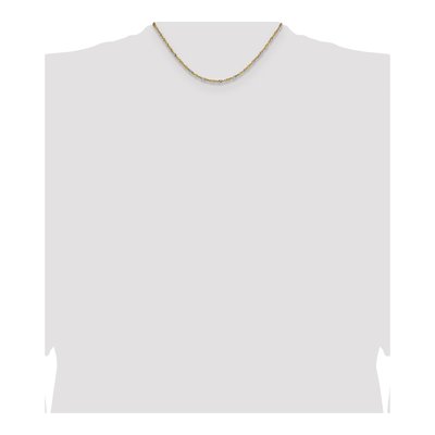 14K Yellow Gold 1.9mm Singapore Chain – view 5