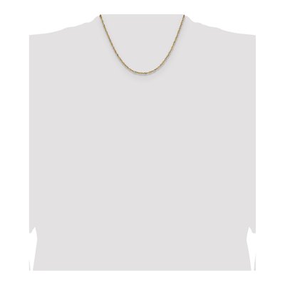 14K Yellow Gold 1.9mm Singapore Chain – view 5