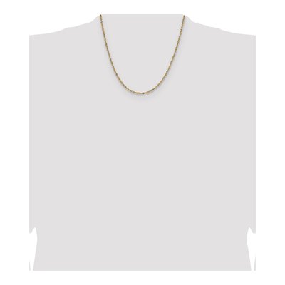 14K Yellow Gold 1.9mm Singapore Chain – view 5