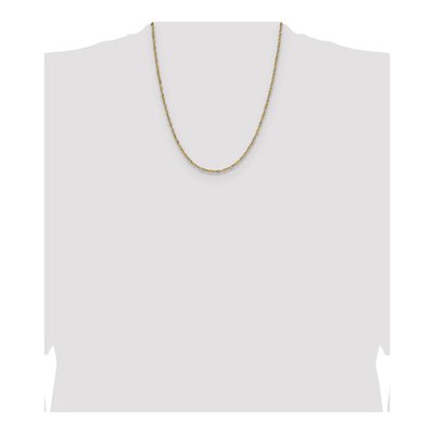 14K Yellow Gold 1.9mm Singapore Chain – view 5