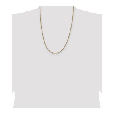 14K Yellow Gold 1.9mm Singapore Chain – view 5