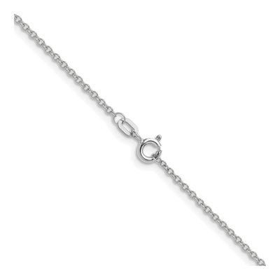 14K White Gold 1.5mm Cable Chain – view 3