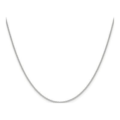 14K White Gold 1.5mm Cable Chain – view 2