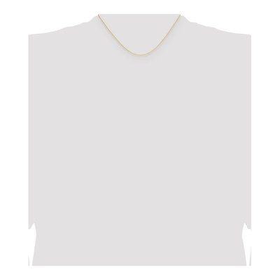 14K Yellow Gold 0.8mm Cable Forzantine Chain – view 4
