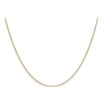 14K Yellow Gold 0.8mm Cable Forzantine Chain – view 2