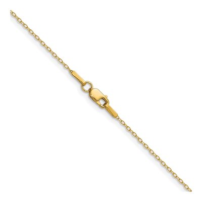 14K Yellow Gold 0.8mm Cable Forzantine Chain – view 3