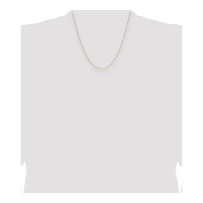 14K Yellow Gold 0.8mm Cable Forzantine Chain – view 4