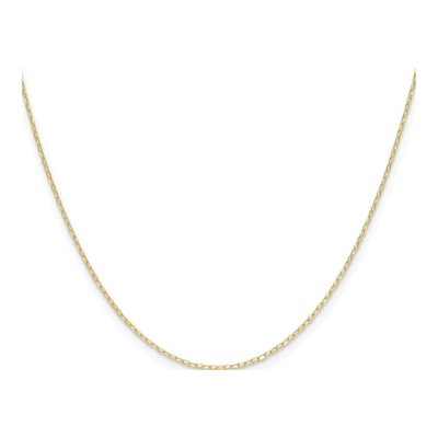 14K Yellow Gold 0.8mm Diamond-Cut Cable Forzantine Chain – view 2