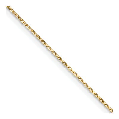 14K Yellow Gold 0.8mm Diamond-Cut Forzantine Chain
