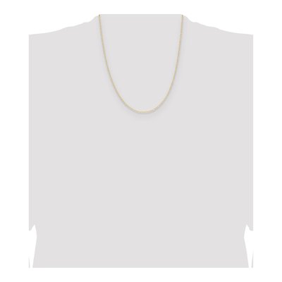 14K Yellow Gold 0.8mm Diamond-Cut Forzantine Chain – view 4
