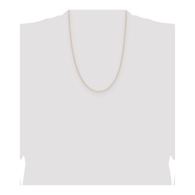 14K Yellow Gold 0.8mm Diamond-Cut Forzantine Chain – view 4