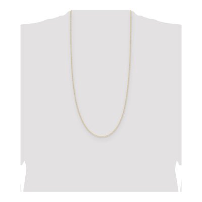 14K Yellow Gold 0.8mm Diamond-Cut Cable Forzantine Chain – view 4