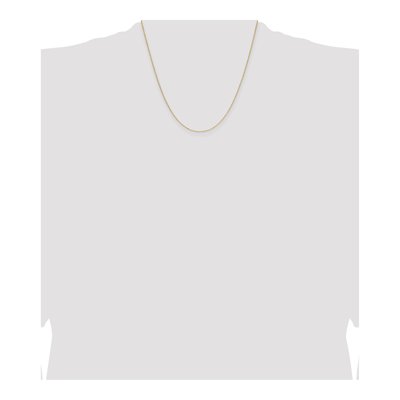 14K Yellow Gold 1mm Diamond-Cut Cable Forzantine Chain – view 5