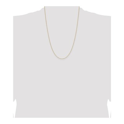 14K Yellow Gold 1mm Diamond-Cut Cable Forzantine Chain – view 5