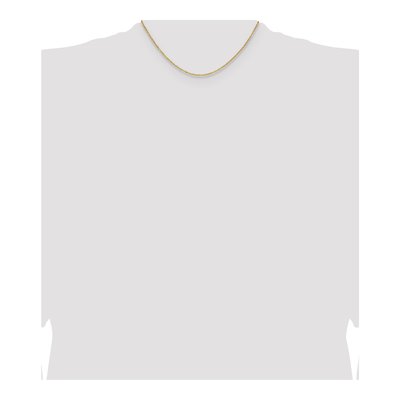 14K Yellow Gold 1.4mm Diamond-Cut Cable Forzantine Chain – view 6