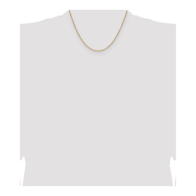 14K Yellow Gold 1.4mm Diamond-Cut Cable Forzantine Chain – view 5