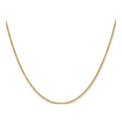 14K Yellow Gold 1.4mm Diamond-Cut Forzantine Chain – view 3