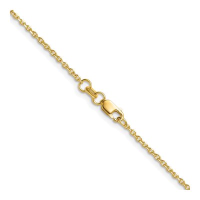 14K Yellow Gold 1.4mm Diamond-Cut Forzantine Chain – view 4