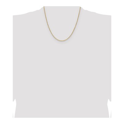 14K Yellow Gold 1.4mm Diamond-Cut Forzantine Chain – view 5