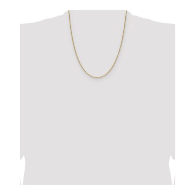 14K Yellow Gold 1.4mm Diamond-Cut Cable Forzantine Chain – view 5