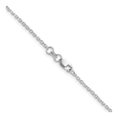 14K White Gold 1.4mm Diamond-Cut Forzantine Chain – view 3