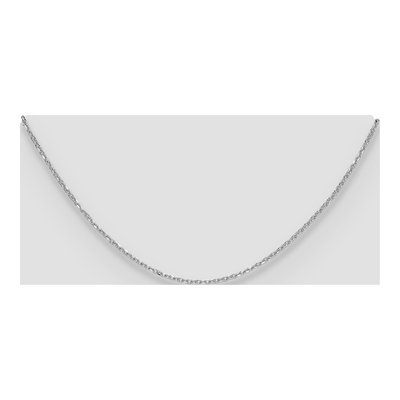 14K White Gold 1.4mm Diamond-Cut Forzantine Chain – view 4