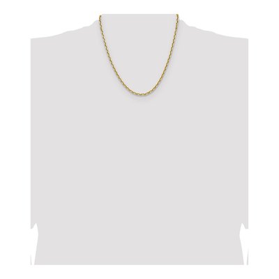 14K Yellow Gold 3.6mm Diamond-Cut French Open Link Chain – view 5