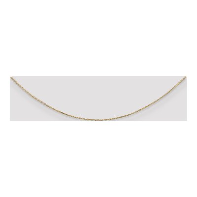 14K Yellow Gold 0.8mm Diamond-Cut Cable Chain – view 4