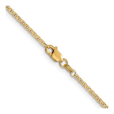14K Yellow Gold 1.5mm Flat Anchor Chain – view 4