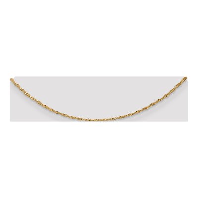 14K Yellow Gold 1.4mm Singapore Chain – view 4