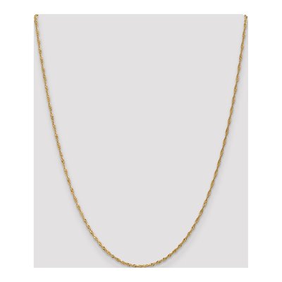 14K Yellow Gold 1.4mm Singapore Chain – view 5