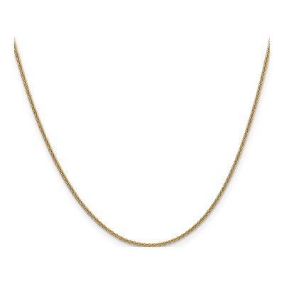 14K Yellow Gold 1.4mm Round Open Cable Chain – view 3