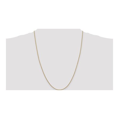 14K Yellow Gold 1.4mm Round Open Cable Chain – view 5